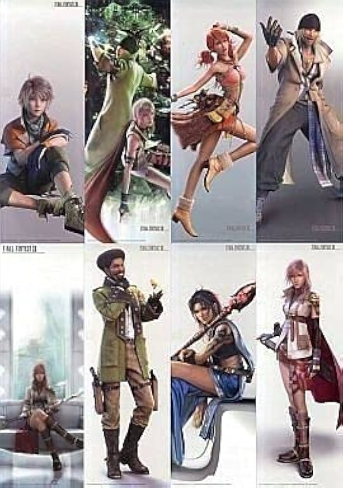 ファイナルファンタジー13/FF XIII/クリアポスターミニ 全8種 PS3